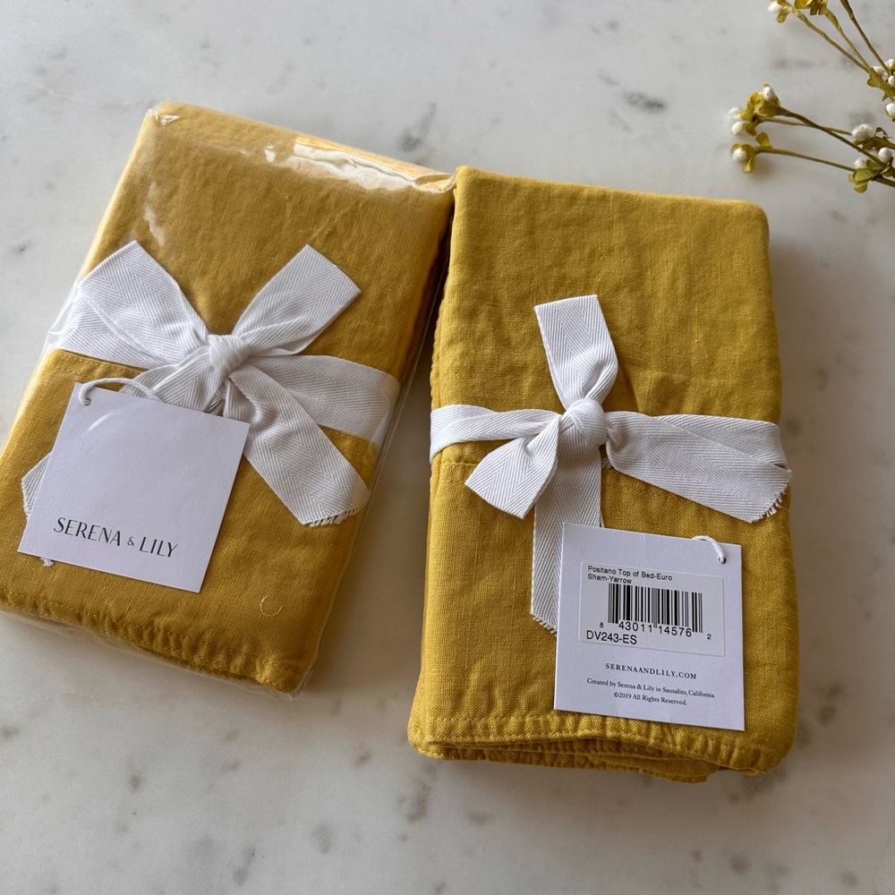 Serena and Lily Positano Euro set of shams